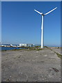 Wind turbine by No 3 Dock in KY8 3EL