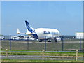 Ready for take off - Airbus Beluga #2 at Hawarden Airport in Broughton and Bretton Community