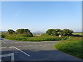 Cross roads at Penarthur Farm with Penberry in the distance in SA62 6PU