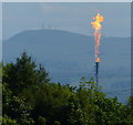 Flare at the Grangemouth Petrochemical Works in FK2 0TT