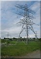 Pylons beside the electricity sub-station in G81 5HD