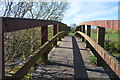 Footbridge over a small channel of the Great Ouse in MK42 7DX