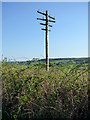 Old telegraph pole in PA13 4SL