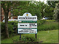 Stowmarket Town sign in IP14 5EX