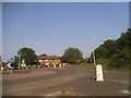 Roundabout on Jaques Lane, Sherfield Bottom in RG7 4BG