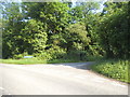 Bennett's Hill at the junction of Deans Copse Road in Burghfield