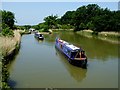 Narrow boats at the Caen Hill Locks in SN10 1RF