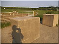 Concrete blocks on Amners Farm Road in RG30 3UL