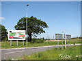 Advertising the Northern Distributor Road in NR13 5JP