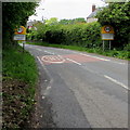 Start of the 30 zone at the SE edge of Fownhope in HR1 4PF