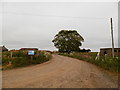 Track at Hatton Farm leading to disused airfield in DD7 6LP