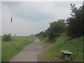 Footpath south of Denhall Quay in CH64 4BB