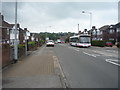 Bus stop on Wolstanton Road in ST5 7LH