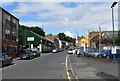 Looking up Mill Street in Kidderminster in DY11 6QB