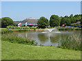 The lake at Stafford Services in ST15 0EU