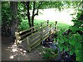 Footbridge over a minor waterway in SY20 8PG