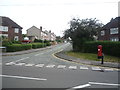 Junction of Wolstanton Road with Bamber Place in ST5 7LH