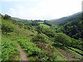 Climbing out of Cwm Einion in SY20 8PG