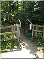 Entrance to Bridge Wood in IP10 0LA