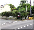 BT phonebox on a Manorbier corner in Manorbier Community