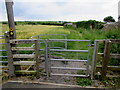 Kissing gate to the coastal path, Manorbier in SA70 7TN