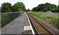 Manorbier railway station platform in SA70 7SS