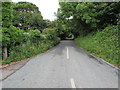Road NNE from Manorbier railway station in SA70 8LE