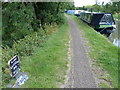 Milepost along the Grand Union Canal towpath in LU7 0DU
