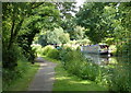 Tree lined towpath of the Grand Union Canal in LU7 3FW