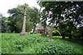 Churchyard cross in LN7 6RT