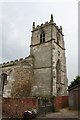 St.Oswald's church tower in DN17 3NG