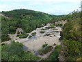 Closed quarry on the edge of Coed Mawr in LL11 5UE