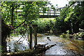 Foot bridge over the River Yarty in EX13 7TN
