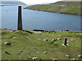 Remains of whaling station at Bun Abhainn Eadarra in HS3 3AP