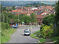 Looking down Whitegate Hill, Caistor in LN7 6SW