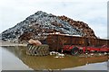 Scrap mountain, Huskisson Dock, Liverpool in L20 8DY