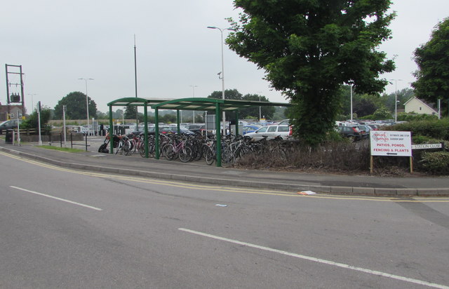 Bicycle storage area near Nailsea & Backwell railway station in BS48 3LE