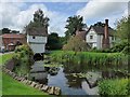 Brockhampton manor house with moat and gatehouse in Brockhampton