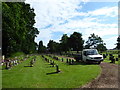 Van in Thorney Cemetery in PE6 0RA