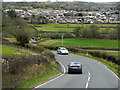 A4081 Thompson Way Approaching Llandrindod Wells in Llanyre
