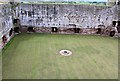 The inner ward of Rhuddlan Castle in LL18 5AB