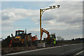 Glasgow City : The M8 Motorway - Roadworks in G69 6BT