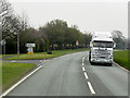 HGV on Tarporley Road in Whitley