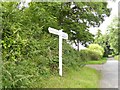 Signpost at Witherdon Cross in Germansweek