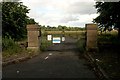 Gates to Bankell Service Reservoir in G62 8HH