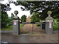 Cemetery gates, New Road in PE2 9AJ