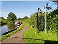 Shropshire Union Canal Towpath at Caughall Bridge in CH2 4FD