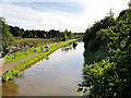 Shropshire Union Canal, looking South from Caughall Bridge in CH2 4FD