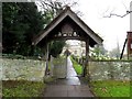 The lychgate to All Saints' Church in OX11 7TG