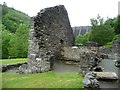 Ruined upper dressing building, Bryntail Mine in SY18 6NZ